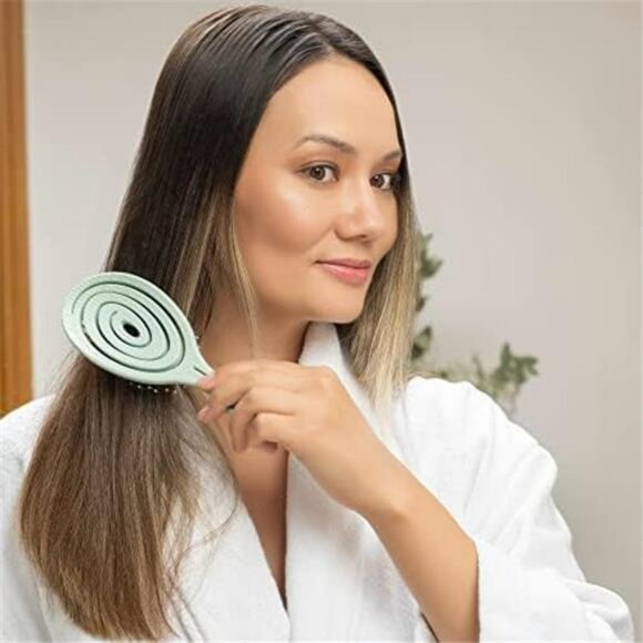 Detangling Hair Brush for Wet Curly Straight Thick Hair No Pull Pain Free - Picture 6 of 8